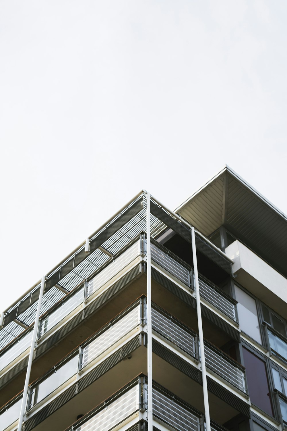 white and black concrete building