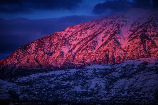 photo of Provo Mountain range near Big Cottonwood Canyon