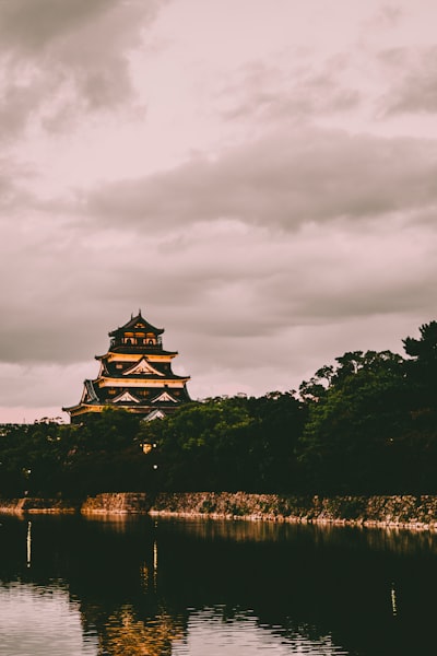 Hiroshima Castle - Aus South-west Side, Japan