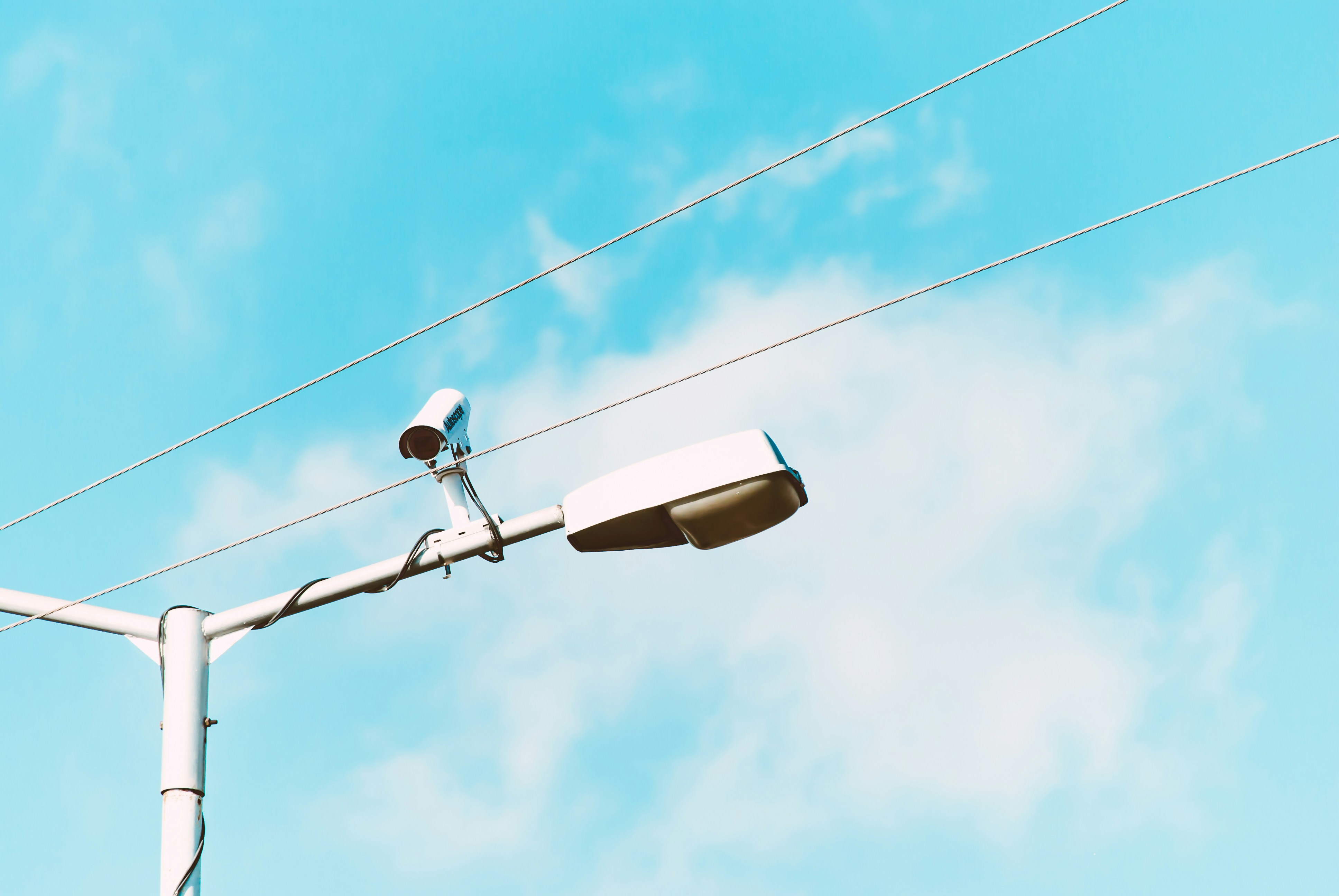 Just a surveillance camera in the street.