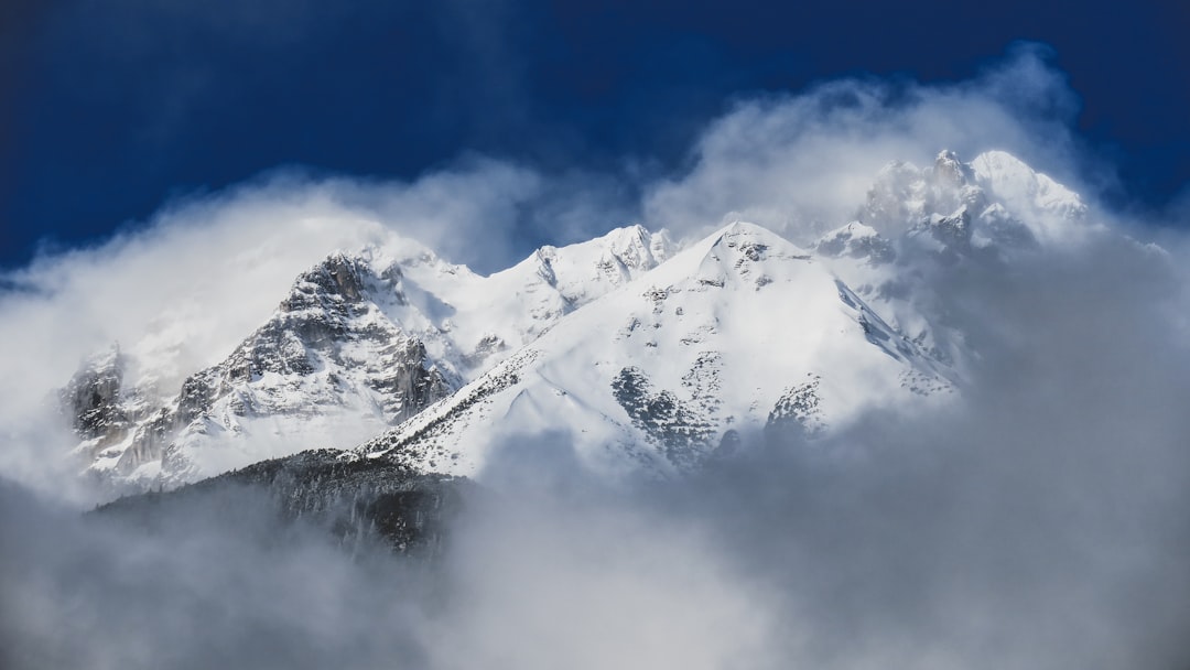 landscape photo of white mountains