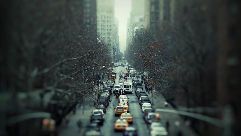 selective focus photography of cars during daytime