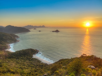 A stunning sunset over a tropical beach, capturing the essence of travel.