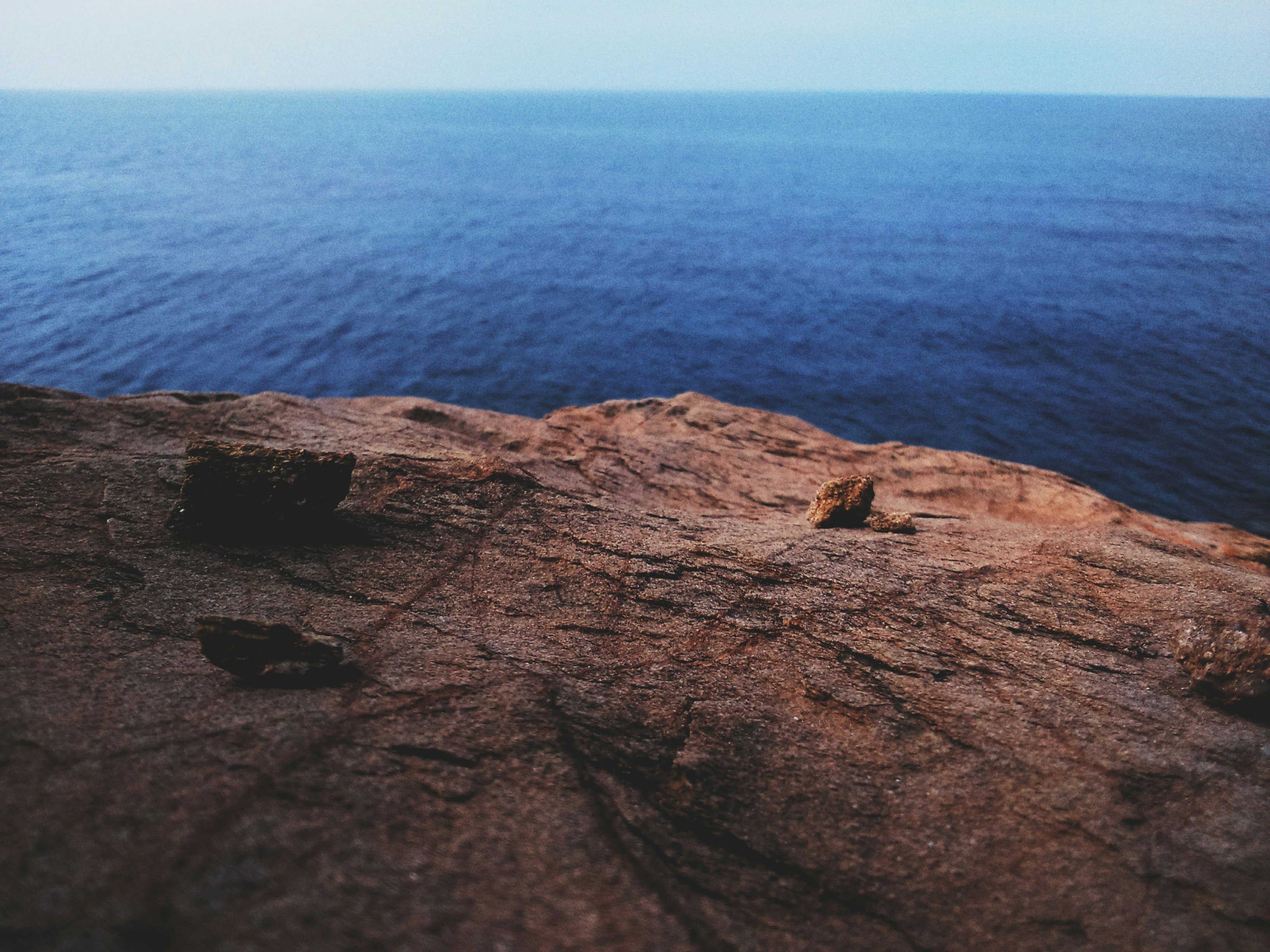 rocks on rock cliff