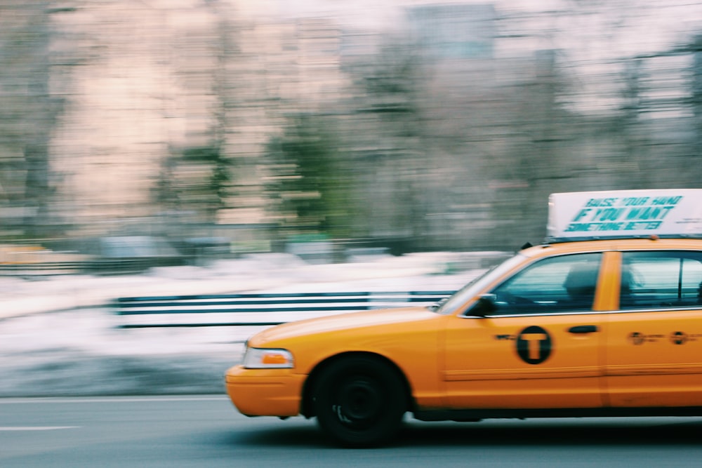 photo of yellow taxi