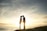 silhouette of man and woman about to kiss