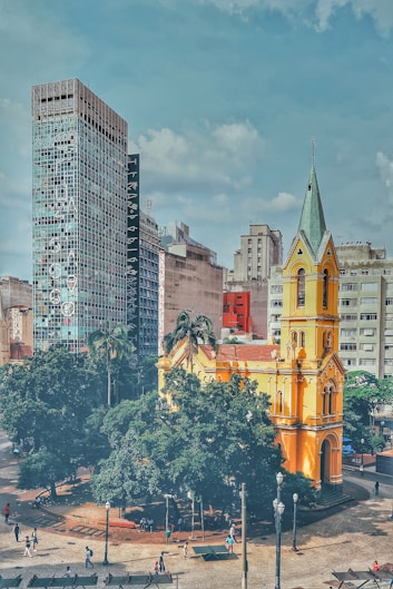 landscape photo of brown cathedral