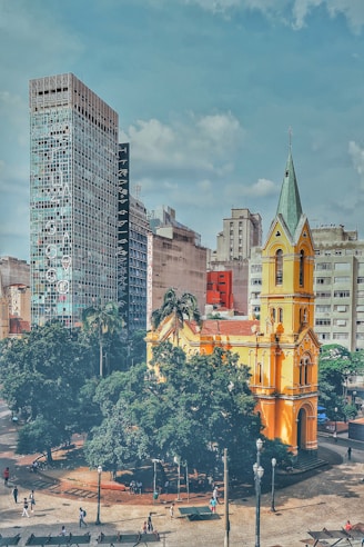landscape photo of brown cathedral