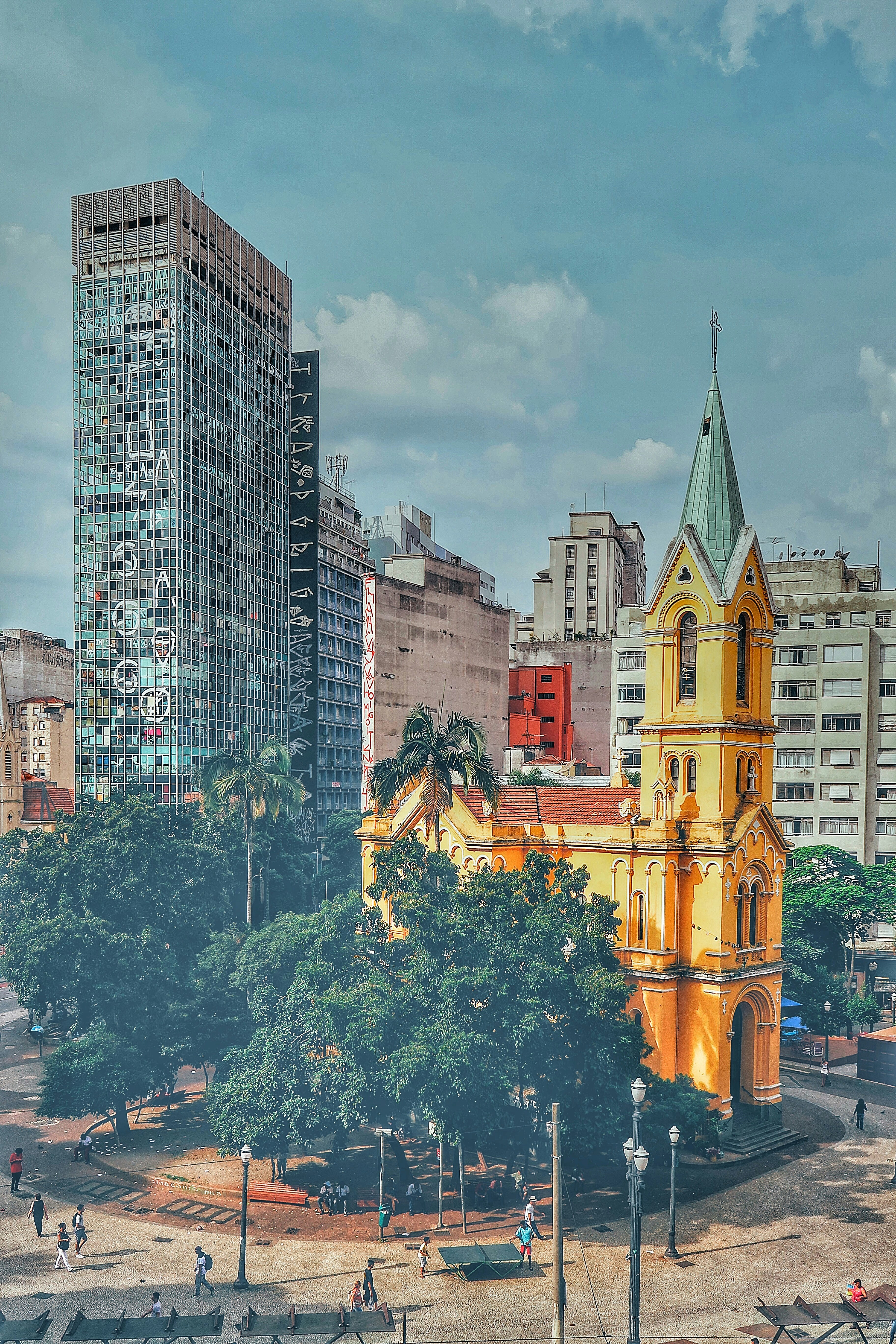 landscape photo of brown cathedral