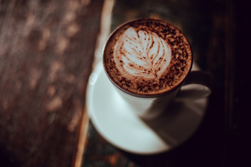 photo of coffee with saucer