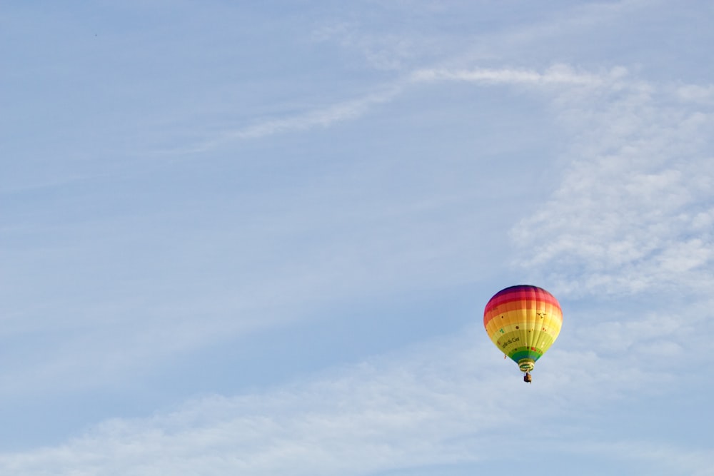 regra dos terços fotografia de balão de ar quente