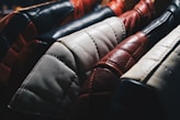 brown leather pad