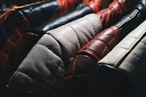 brown leather pad