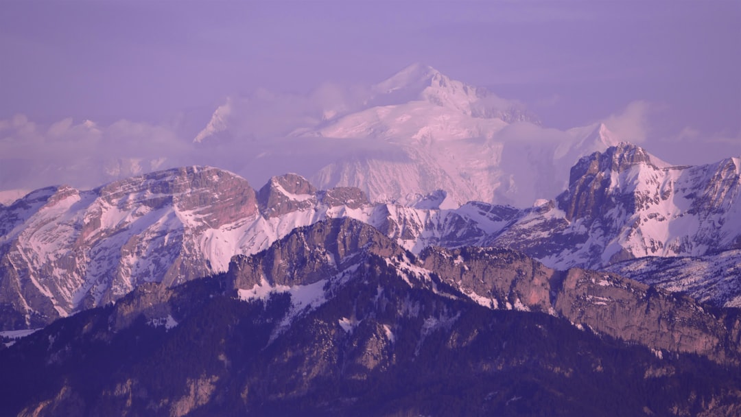 landscape photography of mountain covered by snow