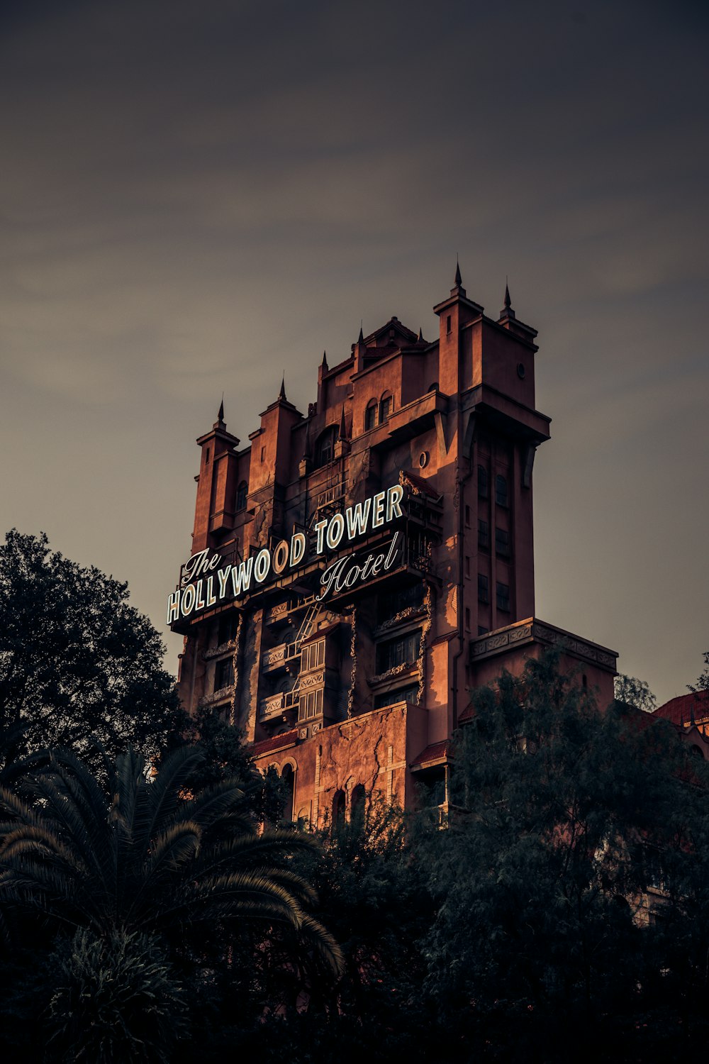 architectural photography of The Hollywood Tower Hotel
