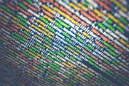 tilt-shift photography of HTML codes by Markus Spiske (@markusspiske)