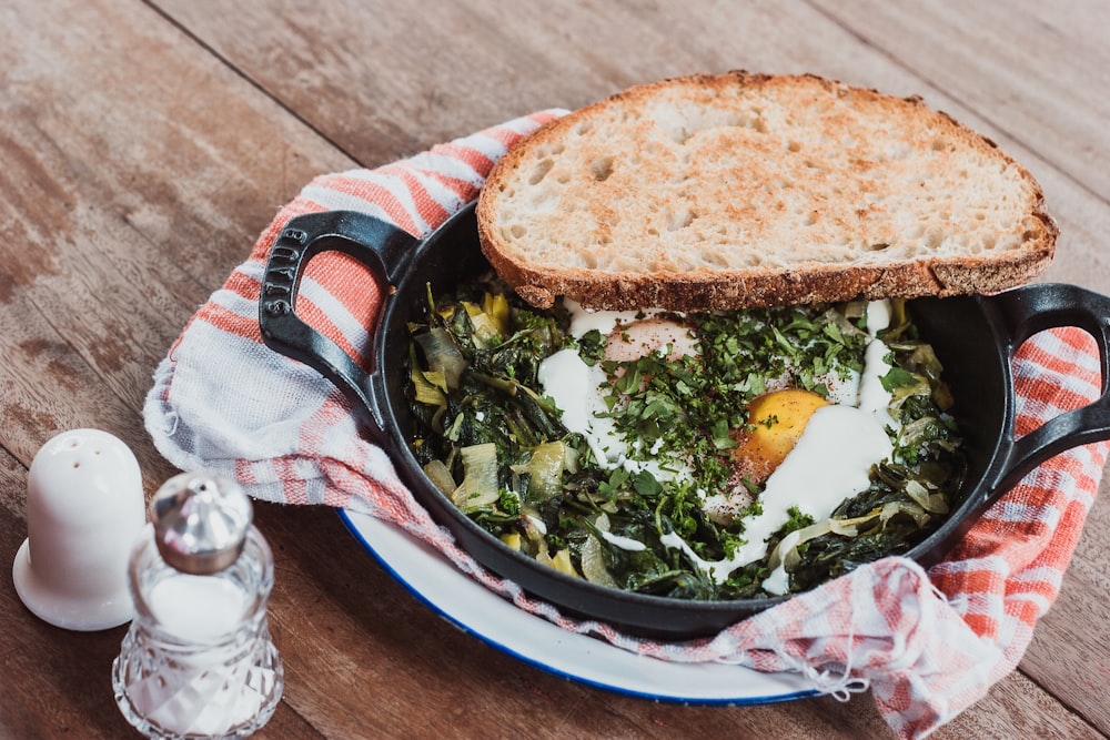 cooked egg dish on pan