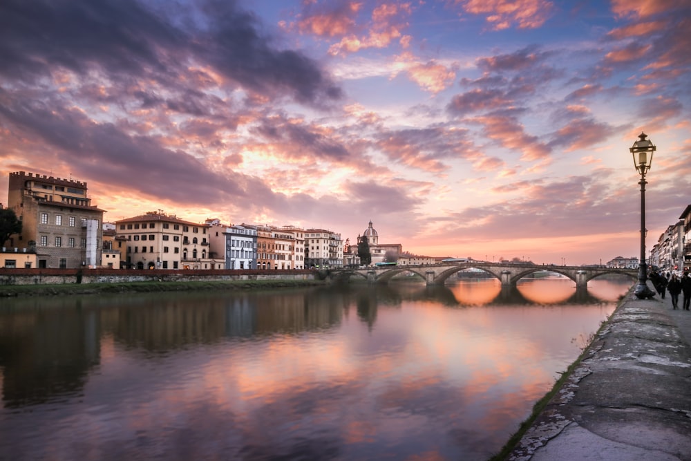 architectural photography of concrete bridge