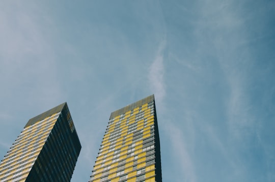 architectural photography of two buildings in Las Vegas United States