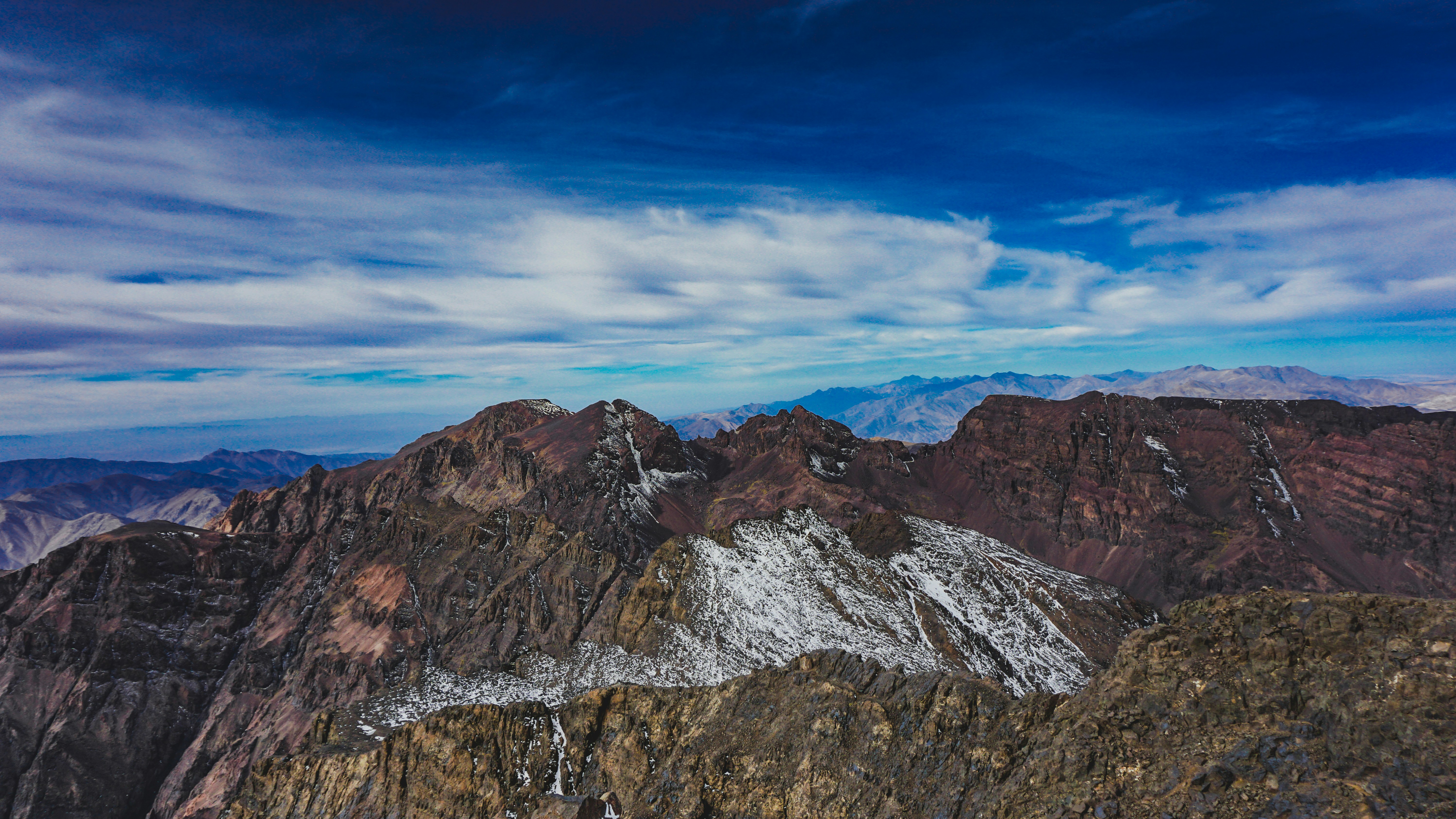 Toubkal mountain peak