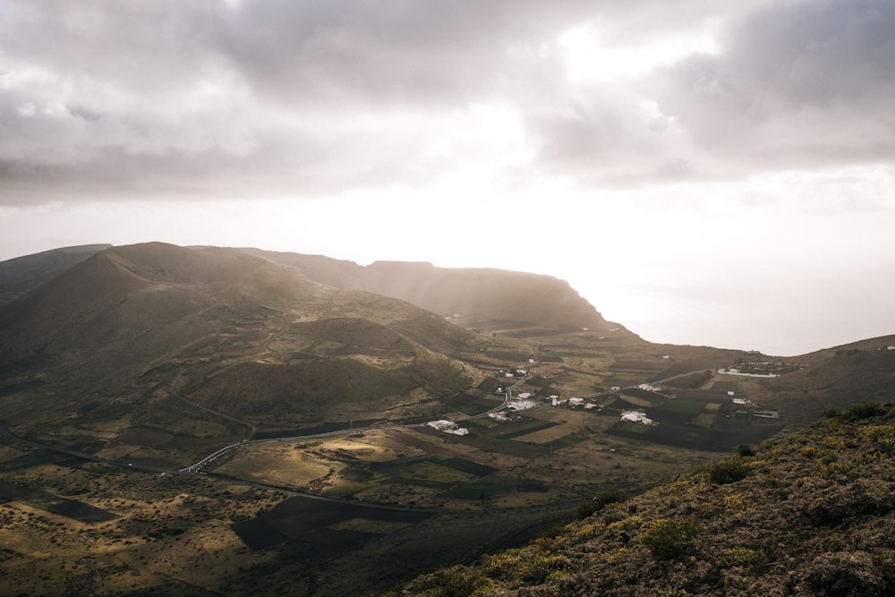 winding road on hill