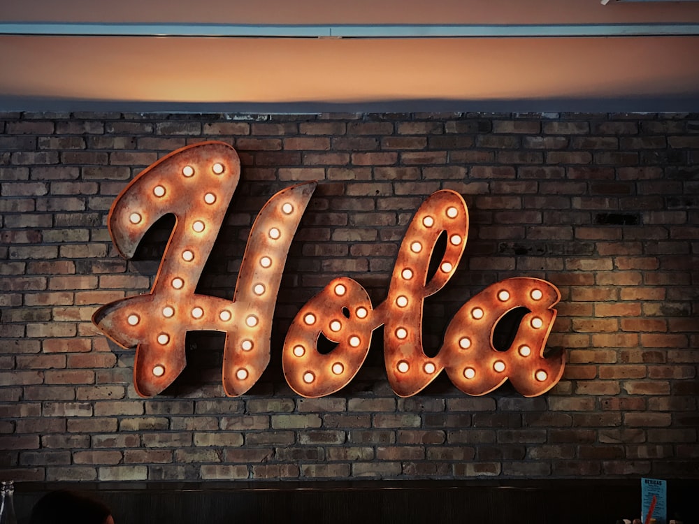 Hola LED signage