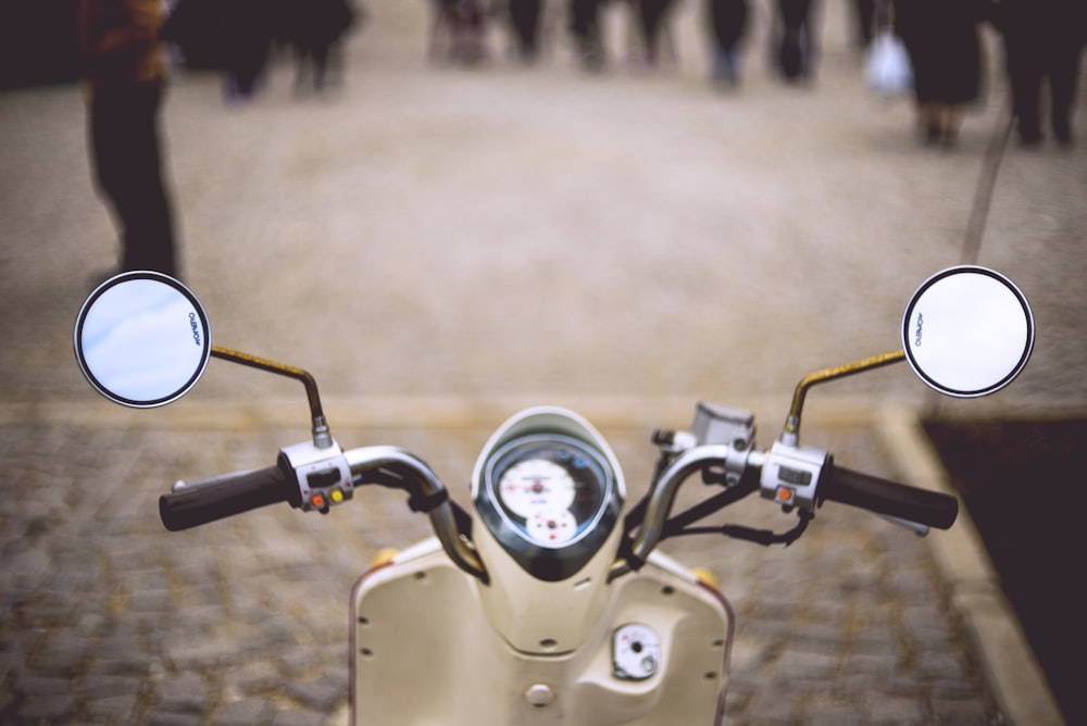 Foto de primer plano de la motocicleta