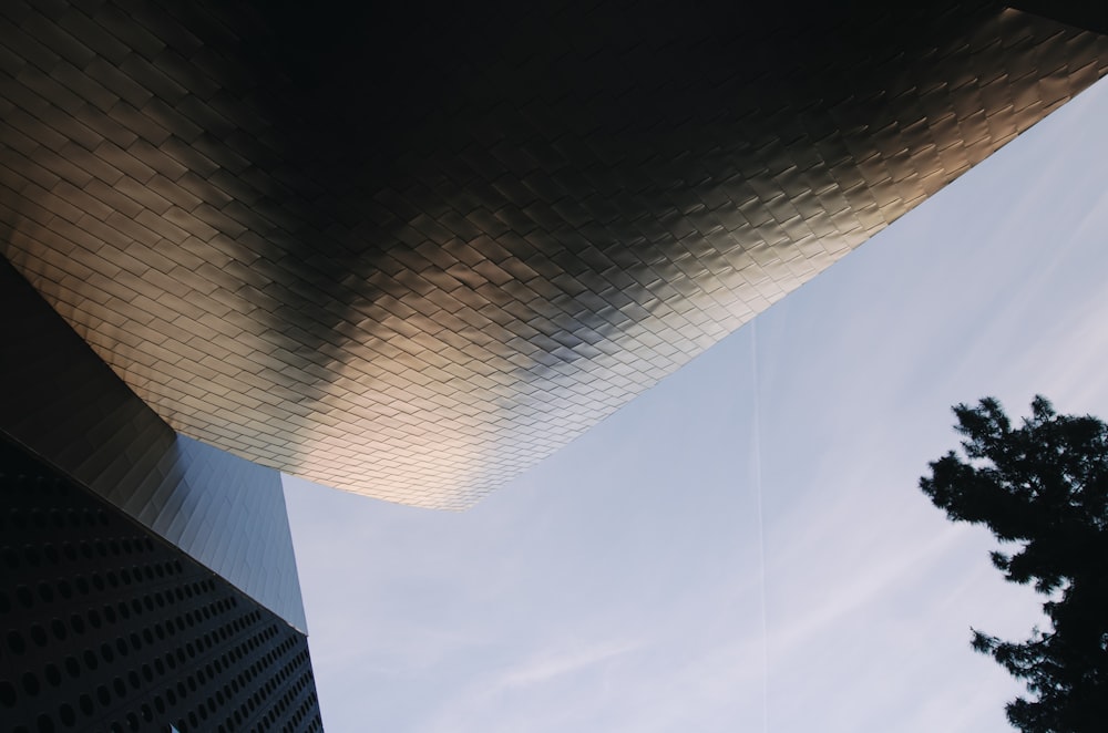 Wurmperspektive Fotografie von Gebäuden