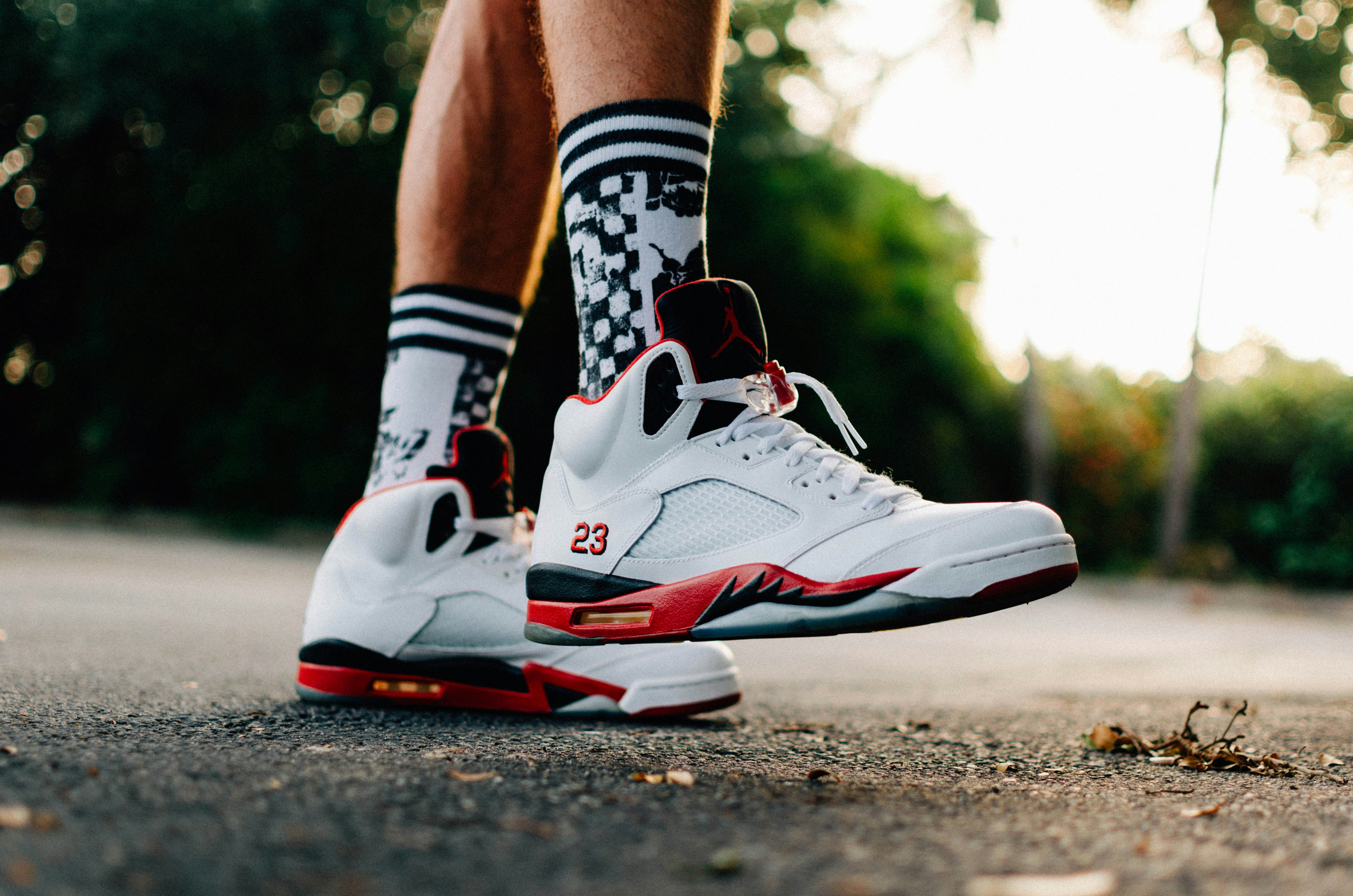 jordan 5 white and orange