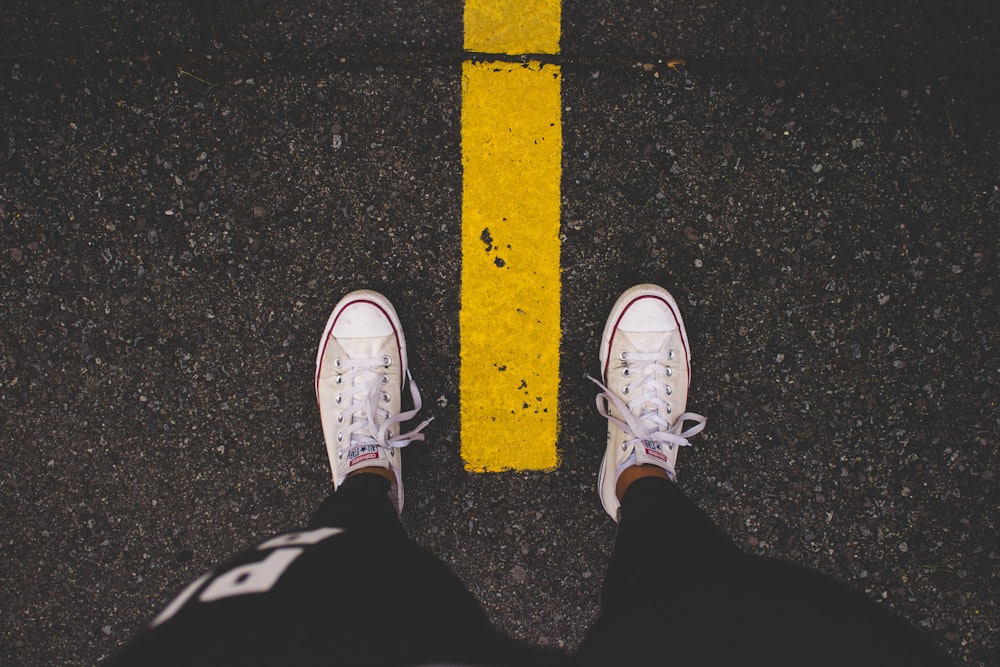 white Converse All-Star low-tops