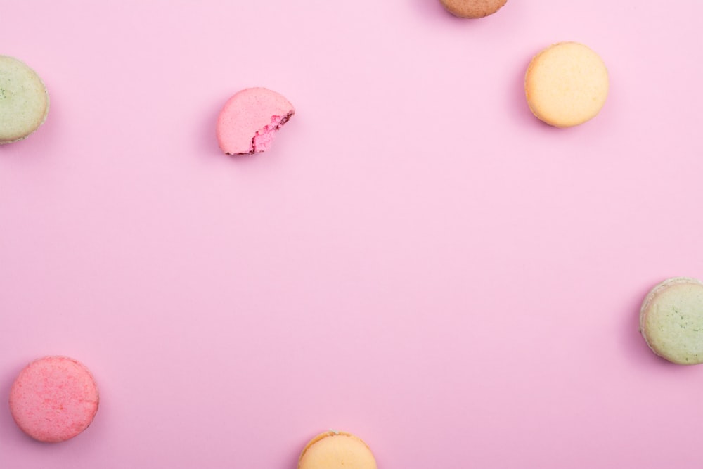 pile of French macaroons