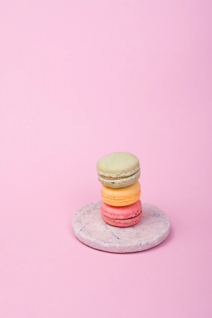 Pink macarons