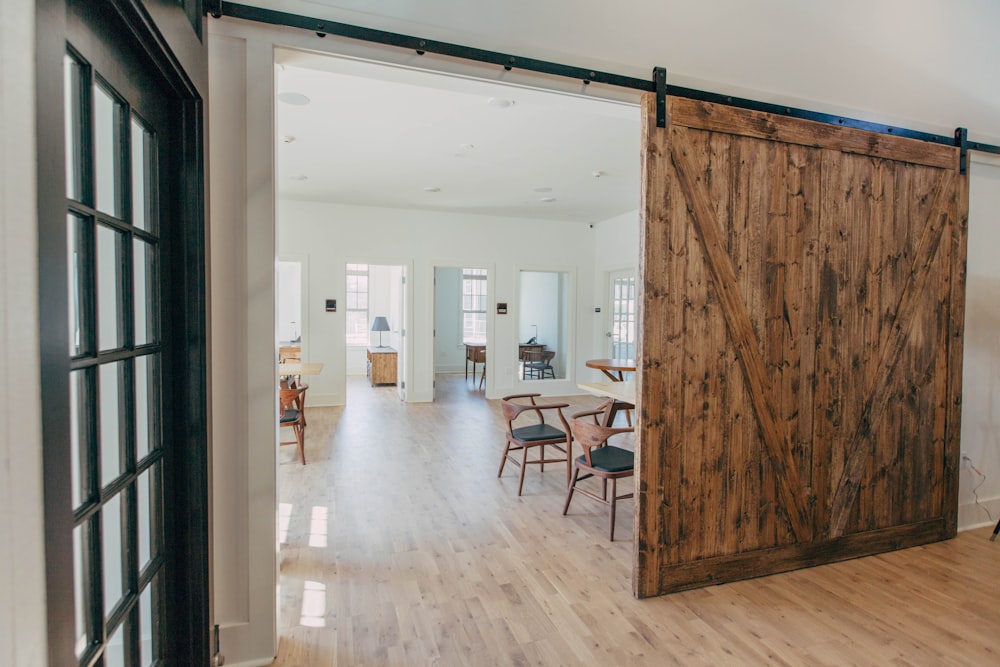 brown wooden parquet flooring