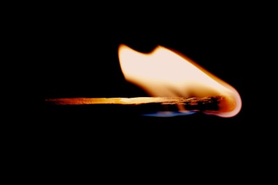 lit matchstick