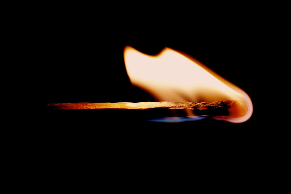 lit matchstick