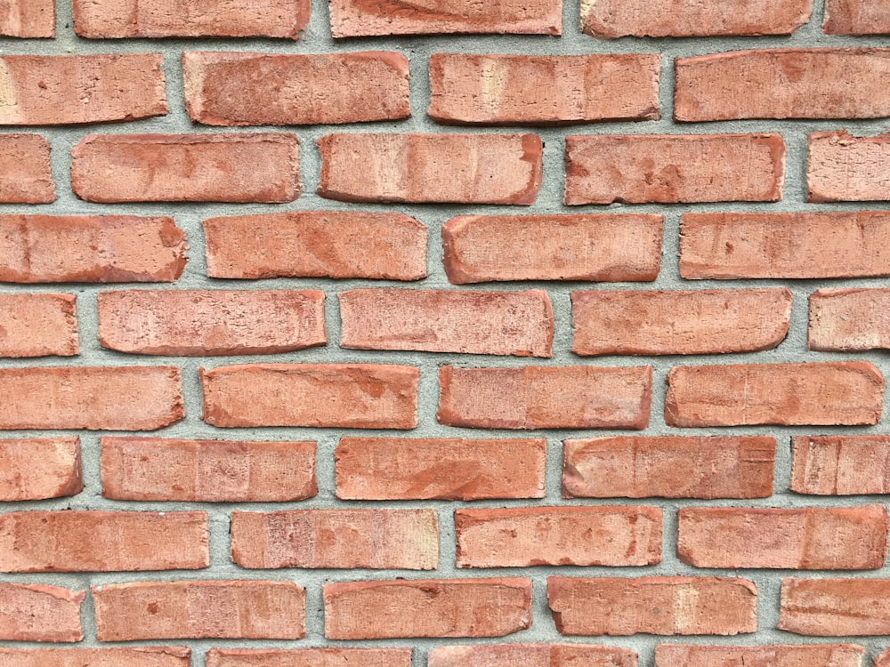 Pared de ladrillo rojo durante el día