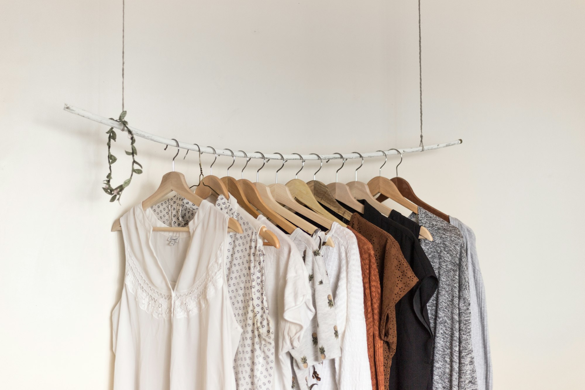 hanging clothes rack