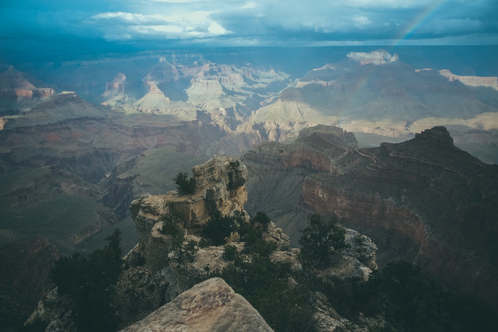 bird's-eye view photography of mountain