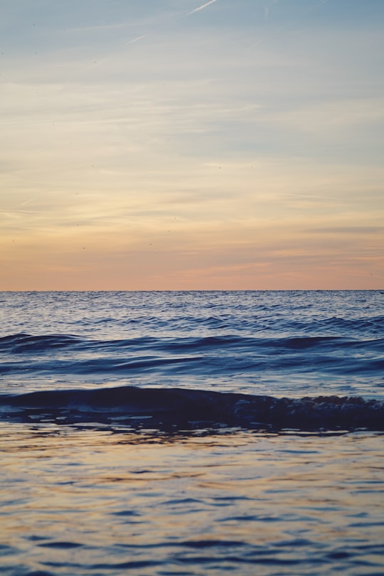 body of water under blue sky in Hunstanton United Kingdom