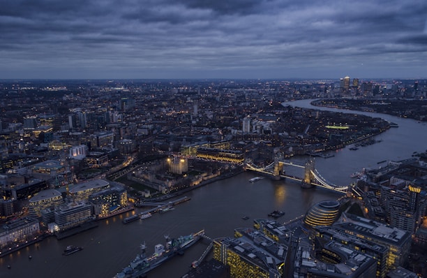 aerial photography of city buildings