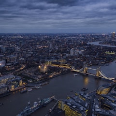 aerial photography of city buildings