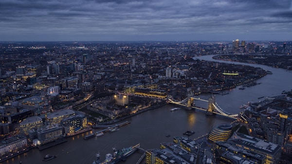 aerial photography of city buildings