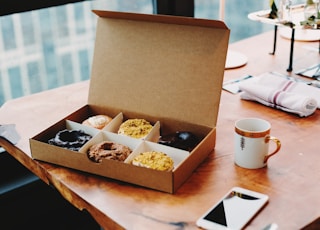 box of Cream donuts