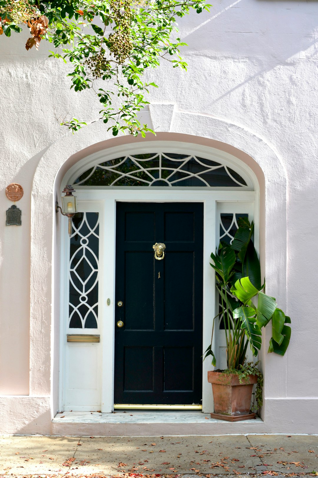 black wooden 6-panel door