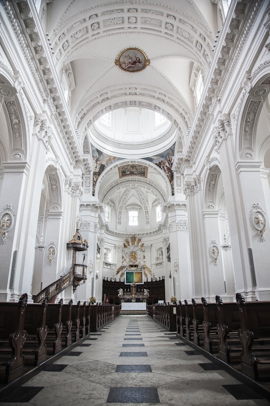 cathedral interior in St. Ursen-Kathedrale Switzerland