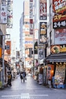 assorted signages on buildings