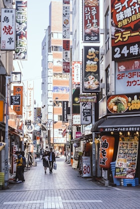 assorted signages on buildings