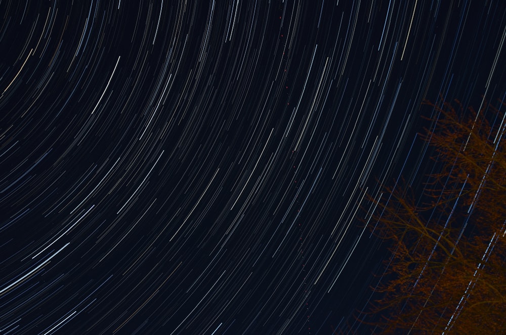 Fotografia time-lapse di stelle