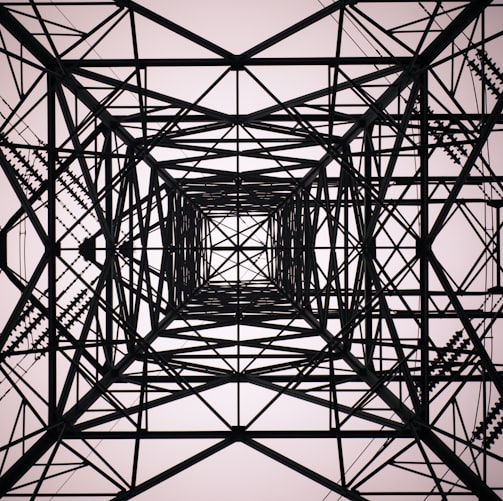 black electrical tower