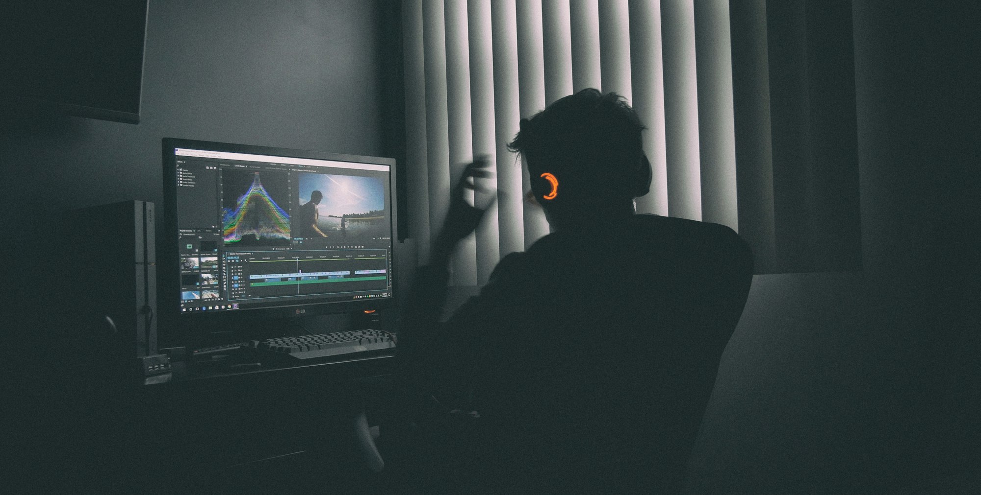 Man working on computer